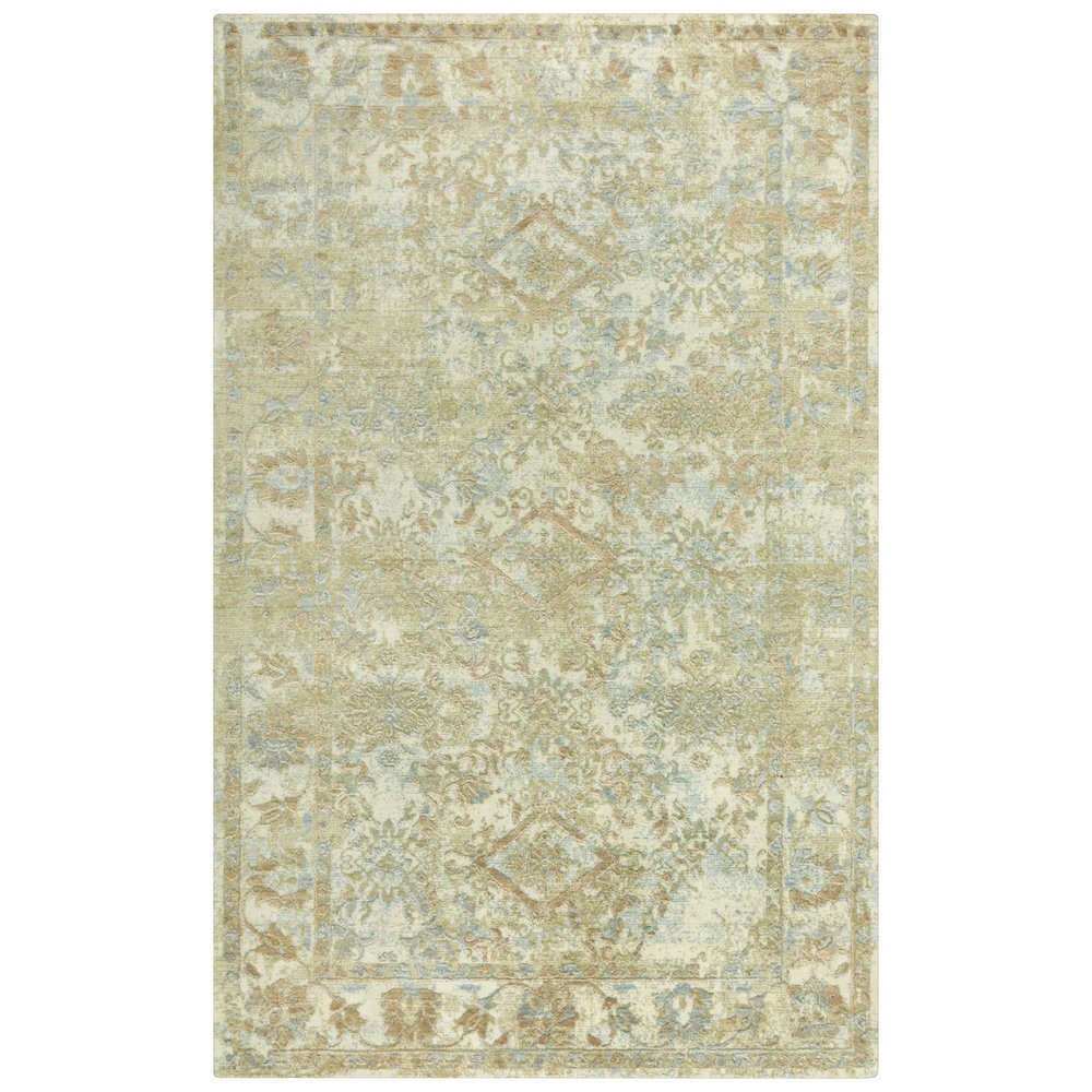 Hybrid Cut Pile Wool/ Tencel Rug, 5' x 8'