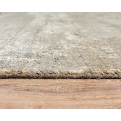 Hybrid Cut Pile Wool/ Tencel Rug, 5' x 8'