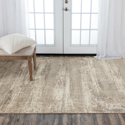 Hybrid Cut Pile Wool/ Tencel Rug, 5' x 8'