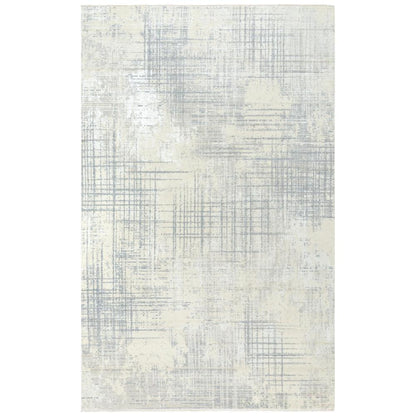Hybrid Cut Pile Wool/ Tencel Rug, 5' x 8'