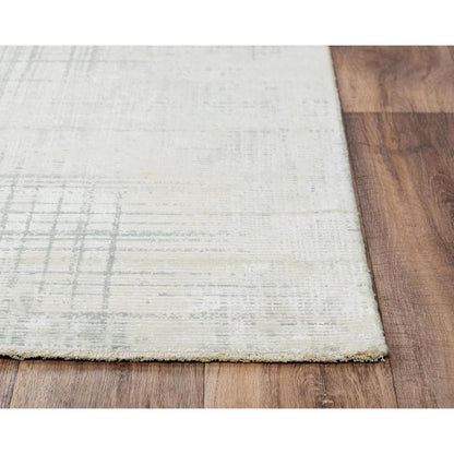 Hybrid Cut Pile Wool/ Tencel Rug, 5' x 8'