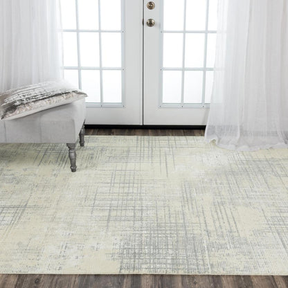 Hybrid Cut Pile Wool/ Tencel Rug, 5' x 8'