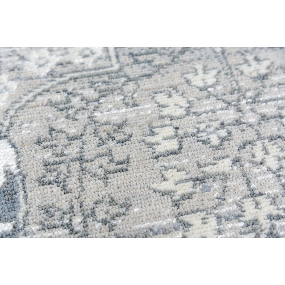Hybrid Cut Pile Wool/ Tencel Rug, 5' x 8'