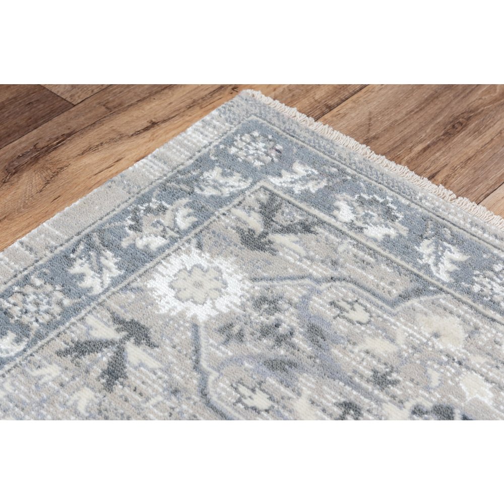 Hybrid Cut Pile Wool/ Tencel Rug, 5' x 8'