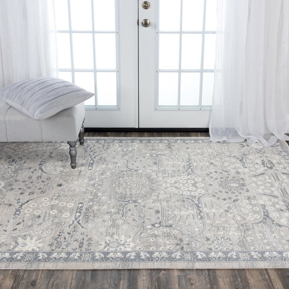 Hybrid Cut Pile Wool/ Tencel Rug, 5' x 8'