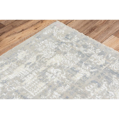 Hybrid Cut Pile Wool/ Tencel Rug, 5' x 8'