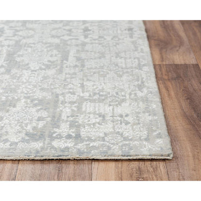 Hybrid Cut Pile Wool/ Tencel Rug, 5' x 8'