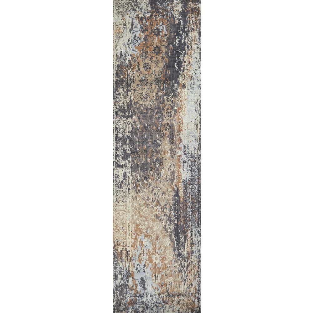 Hybrid Cut Pile Wool Rug, 2'6" x 8'