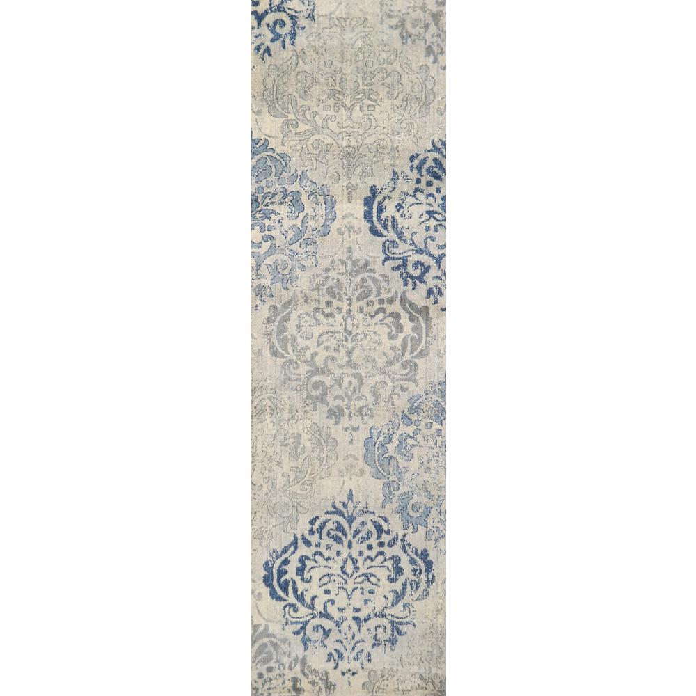 Hybrid Cut Pile Wool Rug, 2'6" x 8'