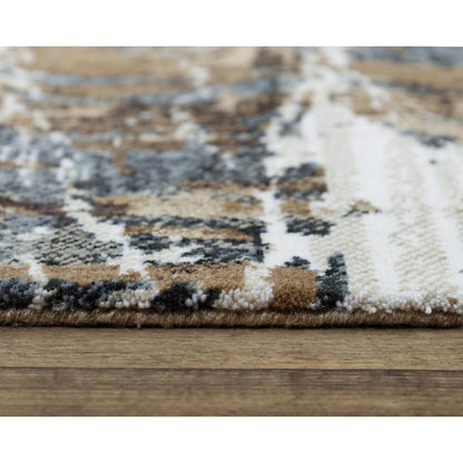 Hybrid Cut Pile Polyester Rug, 2'6" x 8'