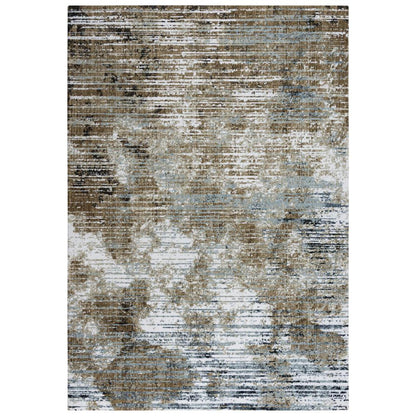 Hybrid Cut Pile Polyester Rug, 5'2" x 7'9"