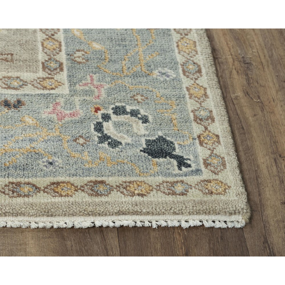 Hand Knotted Cut Pile Wool Rug, 6' x 9'