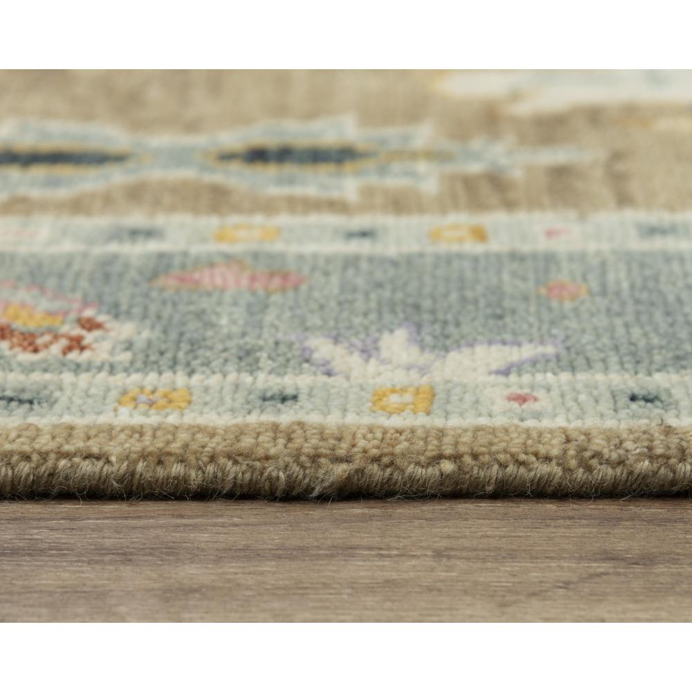 Hand Knotted Cut Pile Wool Rug, 6' x 9'
