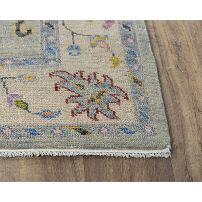 Hand Knotted Cut Pile Wool Rug, 6' x 9'