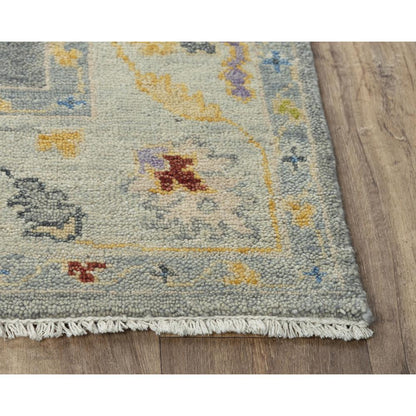 Hand Knotted Cut Pile Wool Rug, 6' x 9'