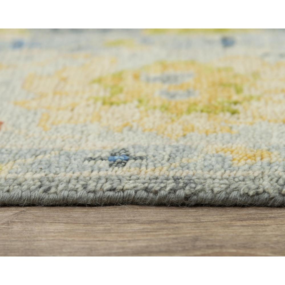 Hand Knotted Cut Pile Wool Rug, 6' x 9'