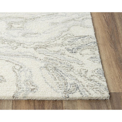 Hand Tufted Loop Pile Wool Rug, 7'9" x 9'9"
