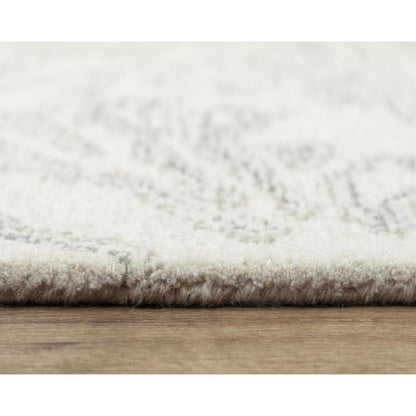 Hand Tufted Loop Pile Wool Rug, 7'9" x 9'9"