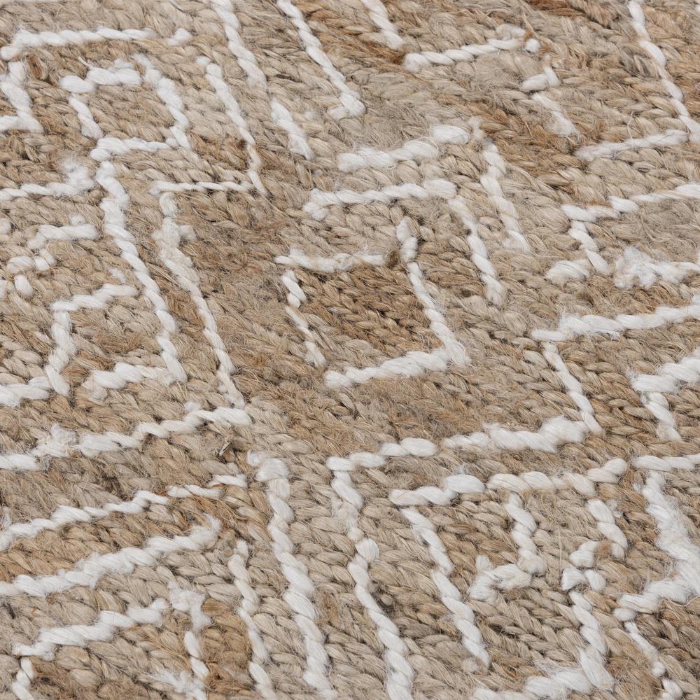 Hand Woven Flat Weave Pile Jute Rug, 8' x 10'