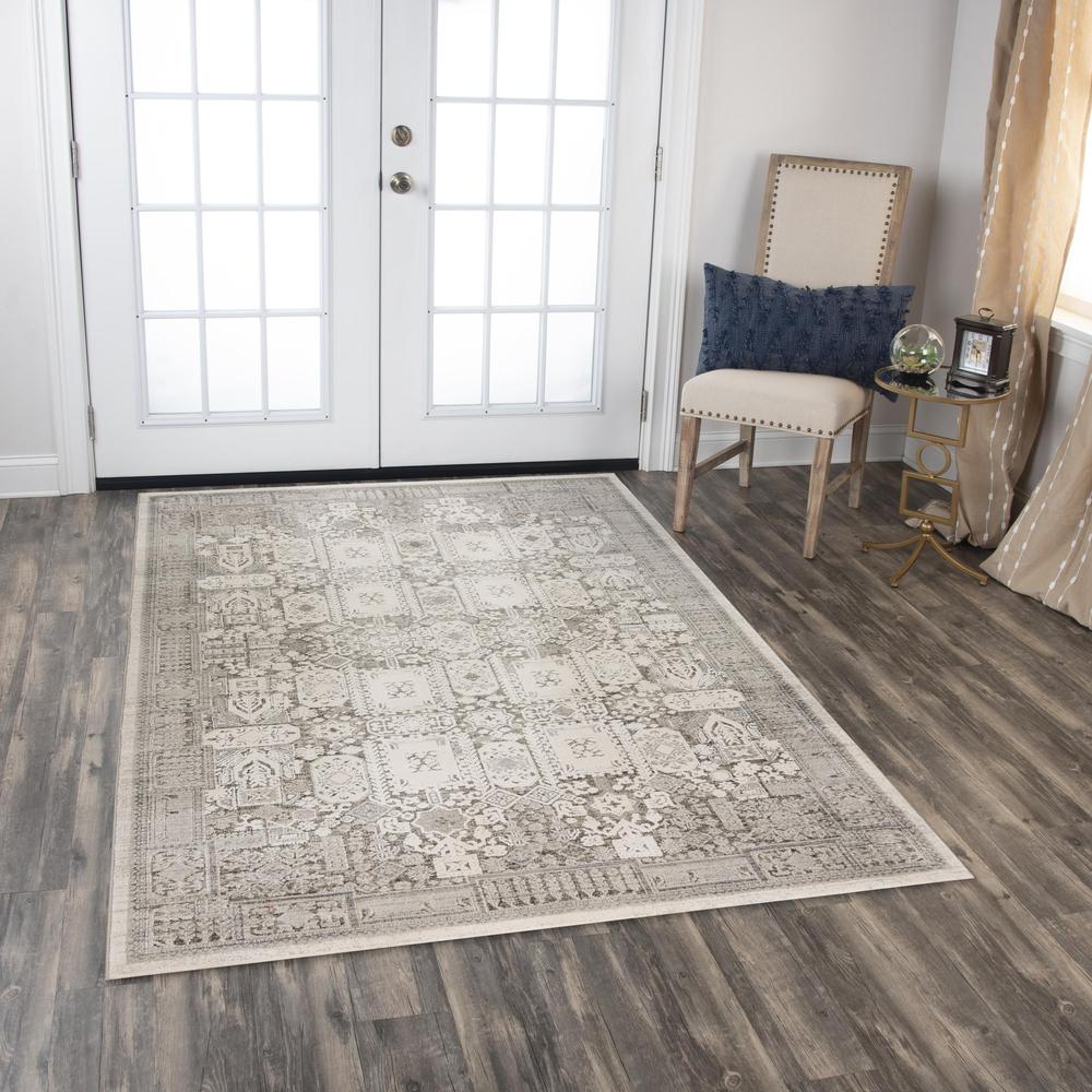 Power Loomed Cut Pile Polyester Rug, 6'7" x 9'6"