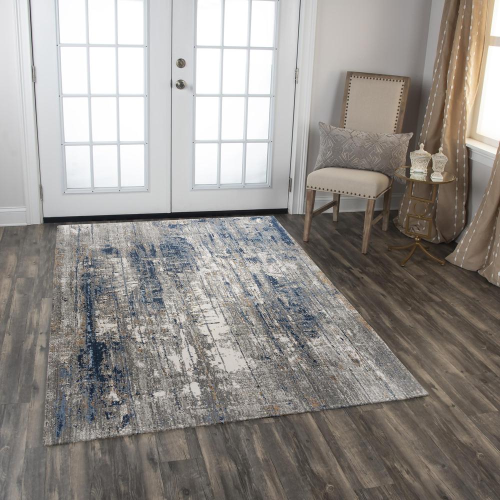Machine/Hybrid Cut Pile Recycled Polyester Rug, 5'2" x 7'9"