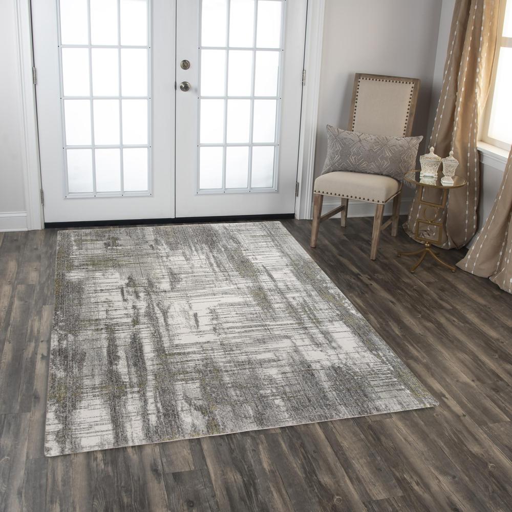 Machine/Hybrid Cut Pile Recycled Polyester Rug, 5'2" x 7'9"