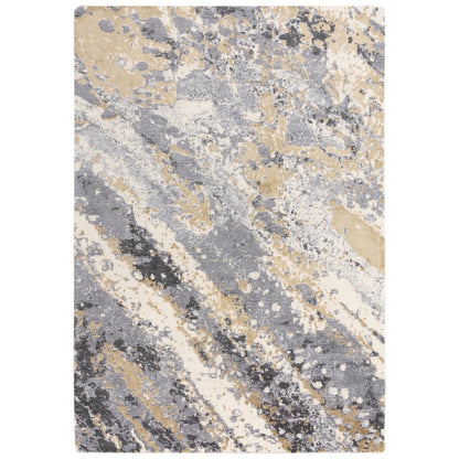Hybrid Cut Pile NZ Wool/ Tencel Blend Rug, 2'6" x 8'