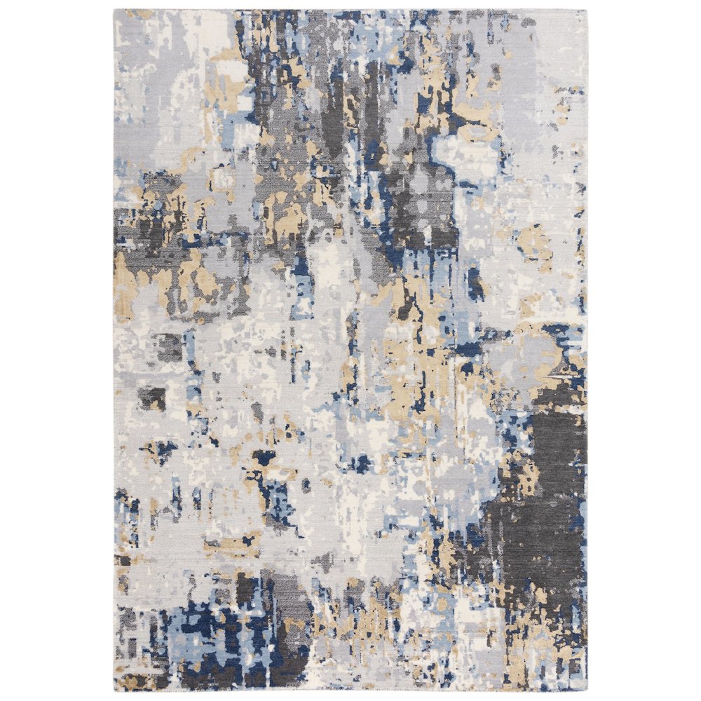 Hybrid Cut Pile NZ Wool/ Tencel Blend Rug, 2'6" x 8'