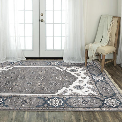 Hand Knotted Cut Pile Wool Rug, 6' x 9'
