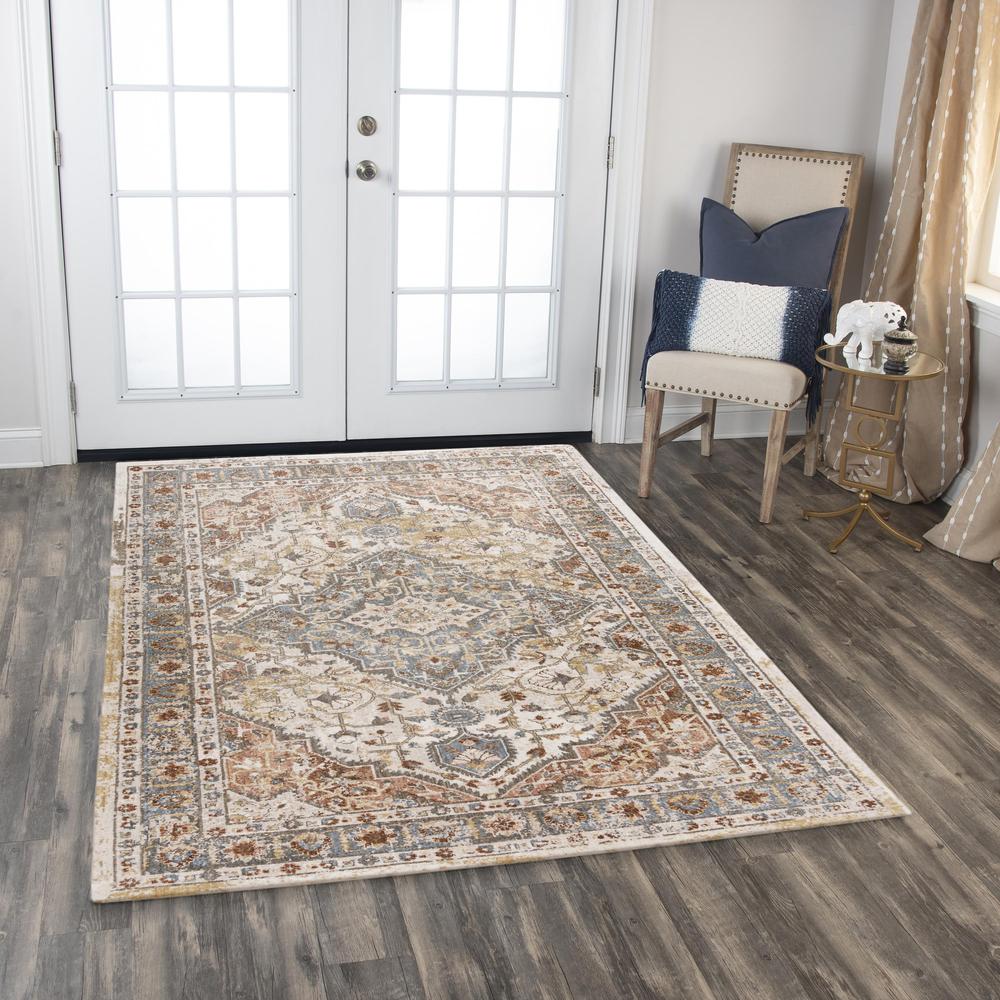 Machine/Hybrid Cut Pile Recycled Polyester Rug, 5'2" x 7'9"
