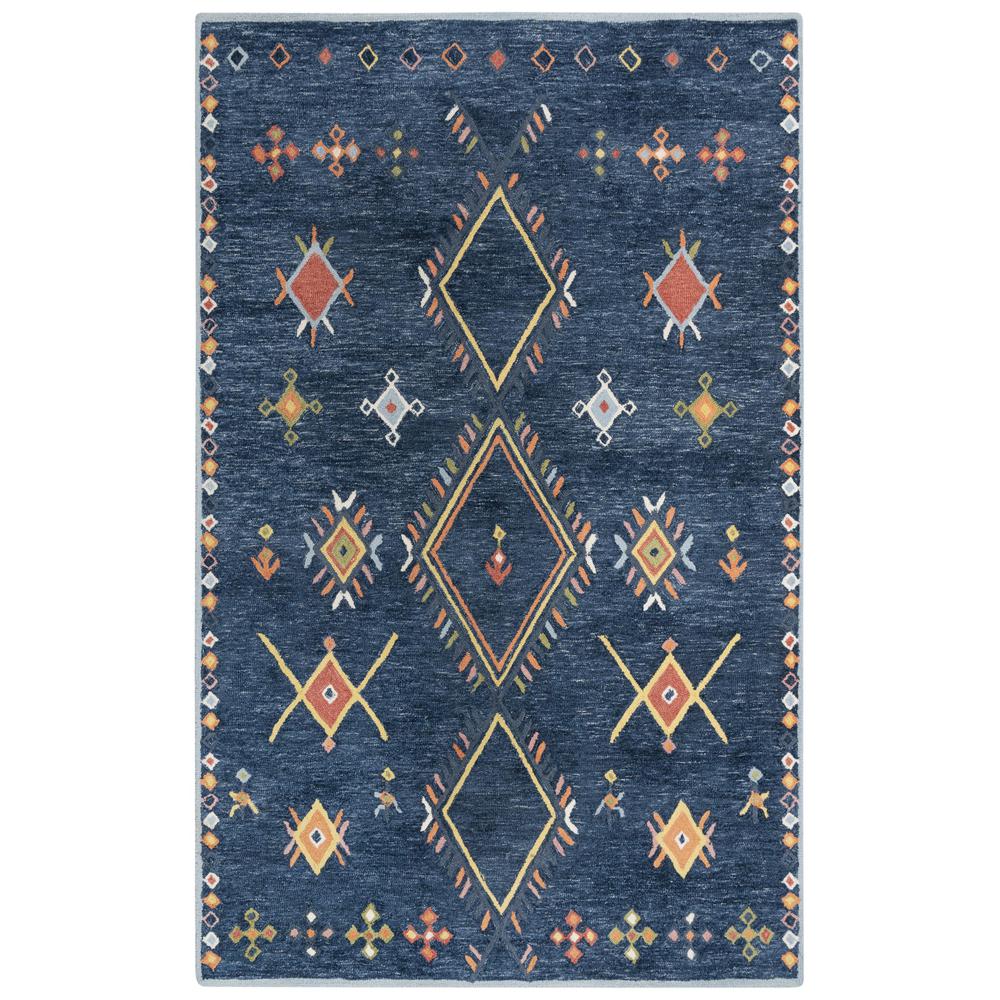 Hand Tufted Loop Pile Wool/ Polyester Internet Rug , 7'9" x 9'9"