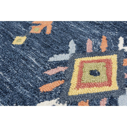 Hand Tufted Loop Pile Wool/ Polyester Internet Rug , 7'9" x 9'9"