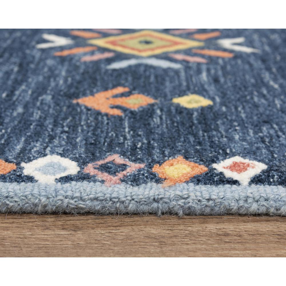 Hand Tufted Loop Pile Wool/ Polyester Internet Rug , 7'9" x 9'9"
