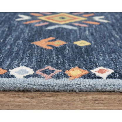 Hand Tufted Loop Pile Wool/ Polyester Internet Rug , 7'9" x 9'9"