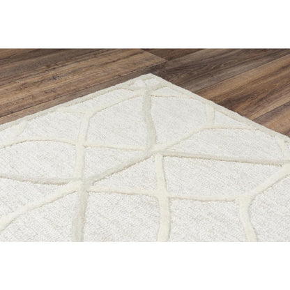Hand Tufted Loop Pile Wool Internet Rug , 7'9" x 9'9"