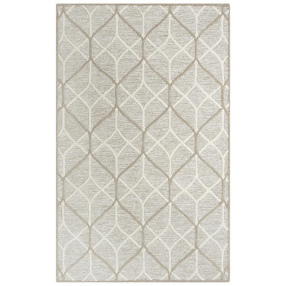 Hand Tufted Loop Pile Wool Internet Rug , 7'9" x 9'9"