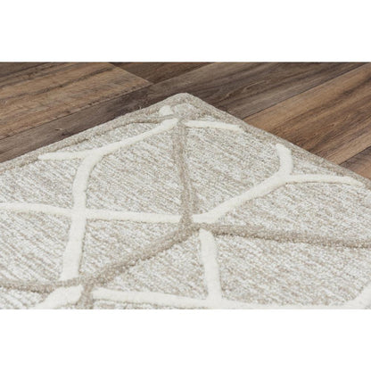 Hand Tufted Loop Pile Wool Internet Rug , 7'9" x 9'9"