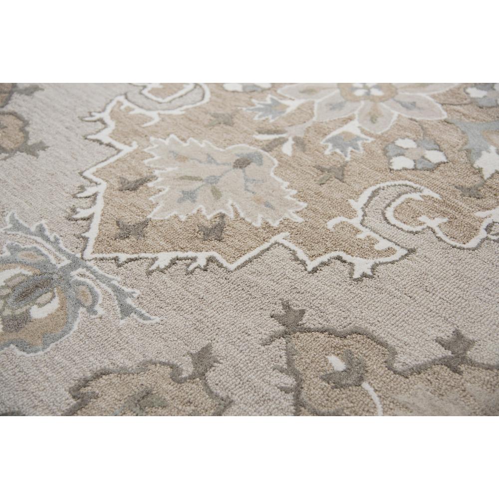 Hand Tufted Cut & Loop Pile Wool Rug, 2'6" x 8'