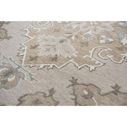 Hand Tufted Cut & Loop Pile Wool Rug, 2'6" x 8'
