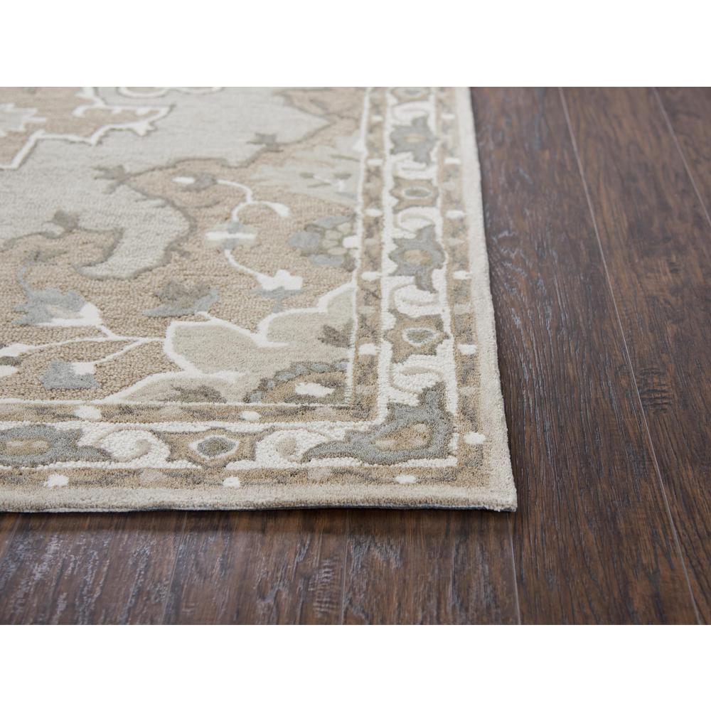 Hand Tufted Cut & Loop Pile Wool Rug, 2'6" x 8'