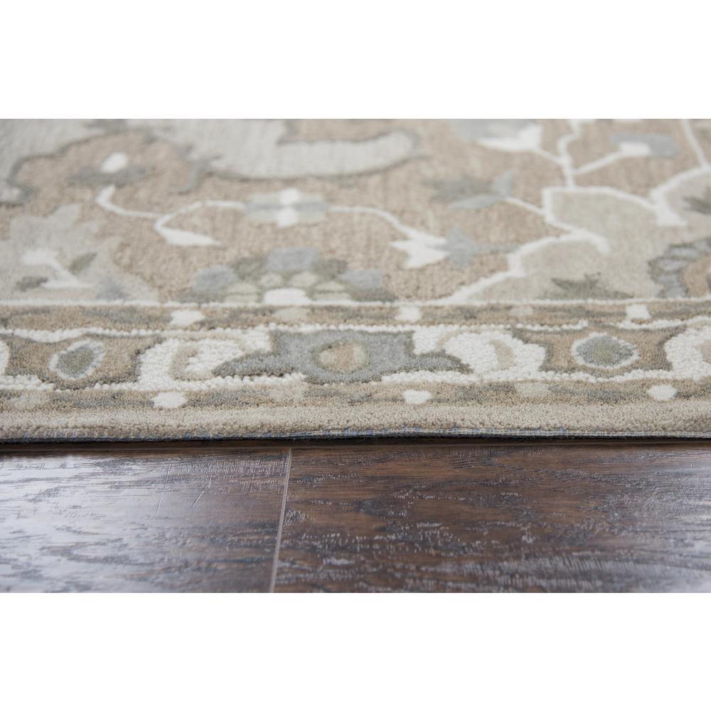 Hand Tufted Cut & Loop Pile Wool Rug, 2'6" x 8'