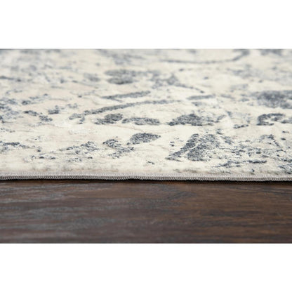 Power Loomed Cut Pile Polyester Rug, 3'11" x 5'6"