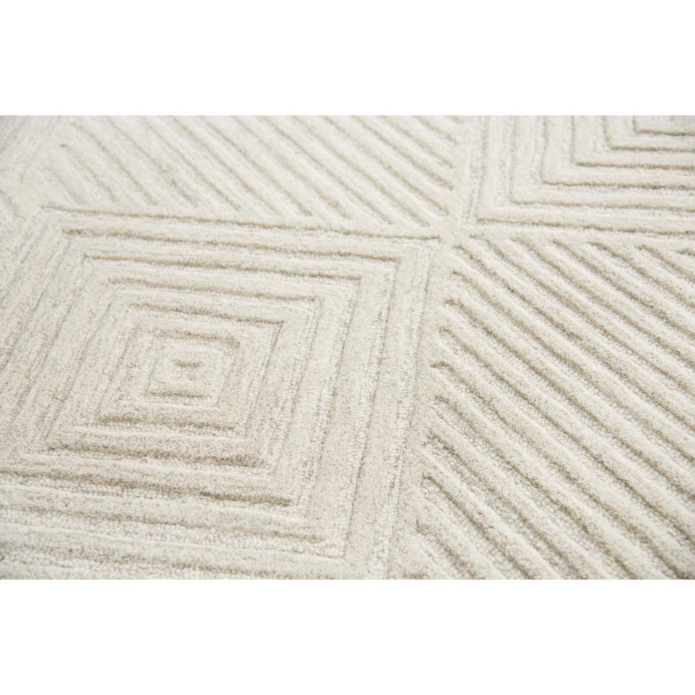 Hand Tufted Cut & Loop Pile Wool Rug, 2'6" x 8'