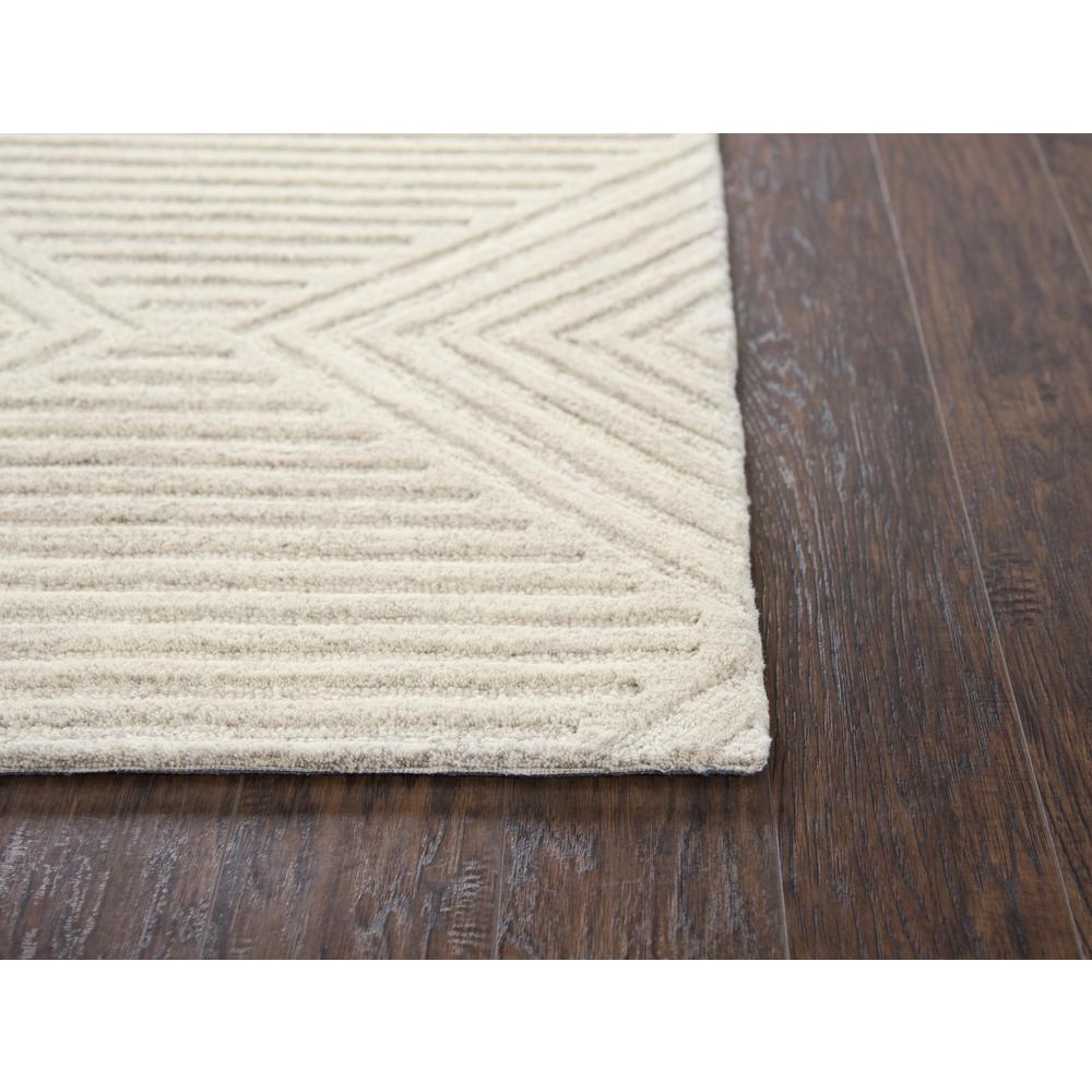 Hand Tufted Cut & Loop Pile Wool Rug, 2'6" x 8'
