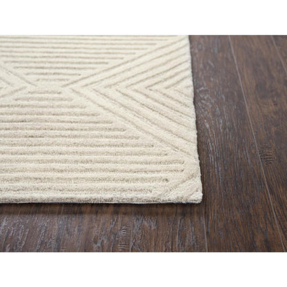 Hand Tufted Cut & Loop Pile Wool Rug, 2'6" x 8'