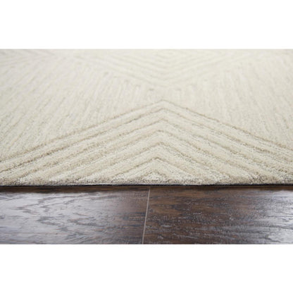 Hand Tufted Cut & Loop Pile Wool Rug, 2'6" x 8'