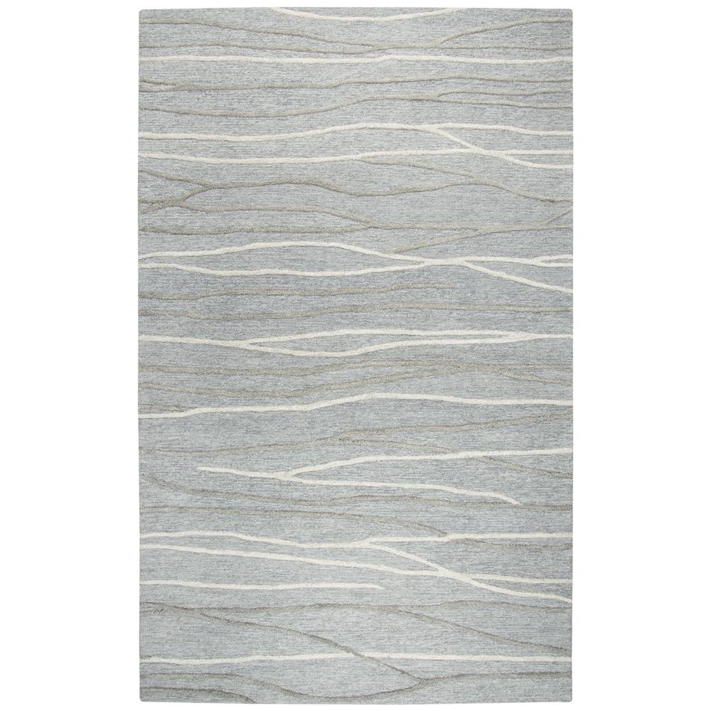 Hand Tufted Cut & Loop Pile Wool Rug, 5' x 8'