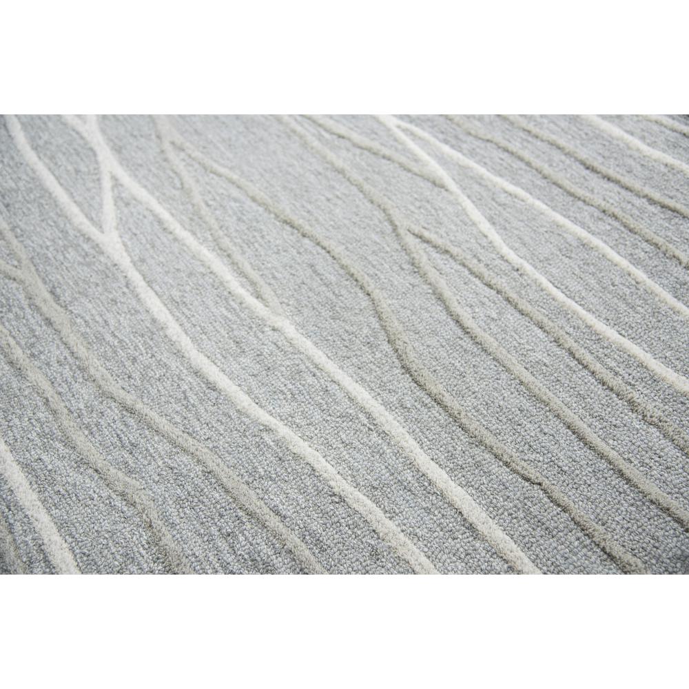 Hand Tufted Cut & Loop Pile Wool Rug, 2'6" x 8'