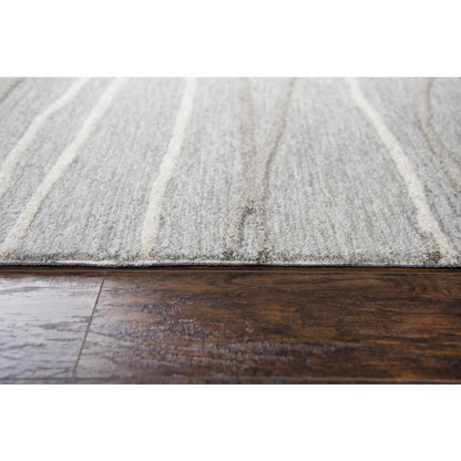 Hand Tufted Cut & Loop Pile Wool Rug, 2'6" x 8'