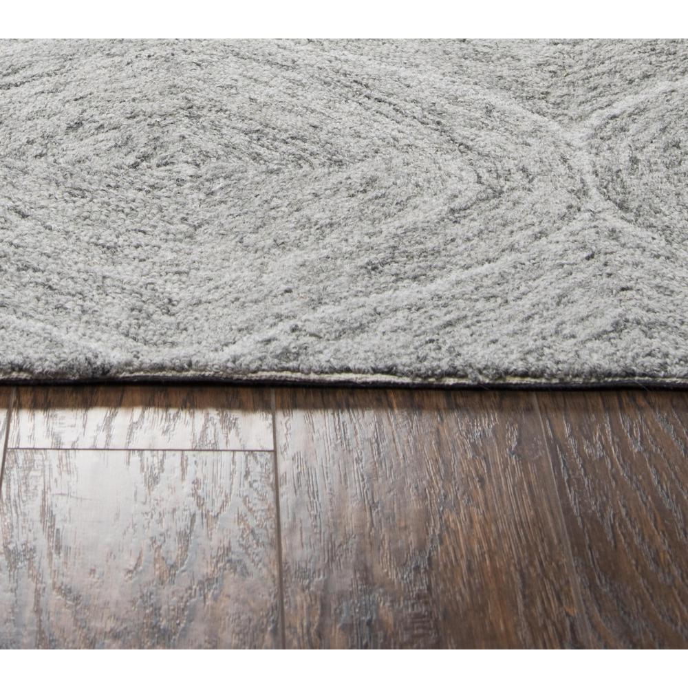 Hand Tufted Loop Pile Wool Rug, 3' x 5'